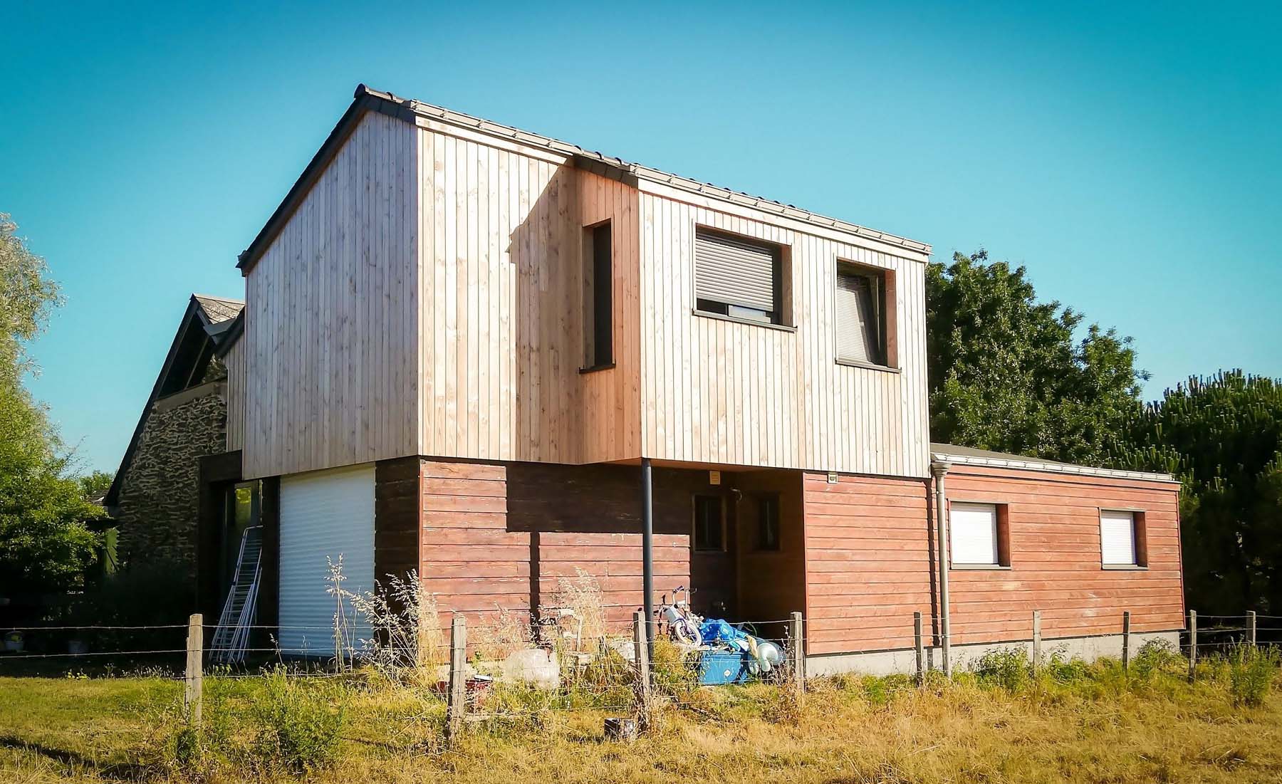 Réalisation d’une extension en surélévation d’une maison