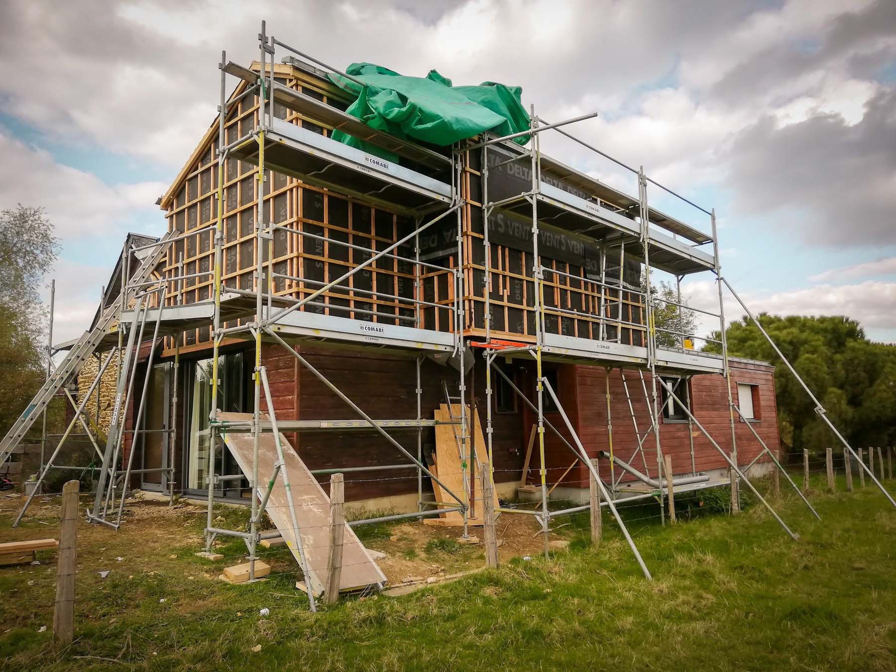 Réalisation d’une extension en surélévation d’une maison